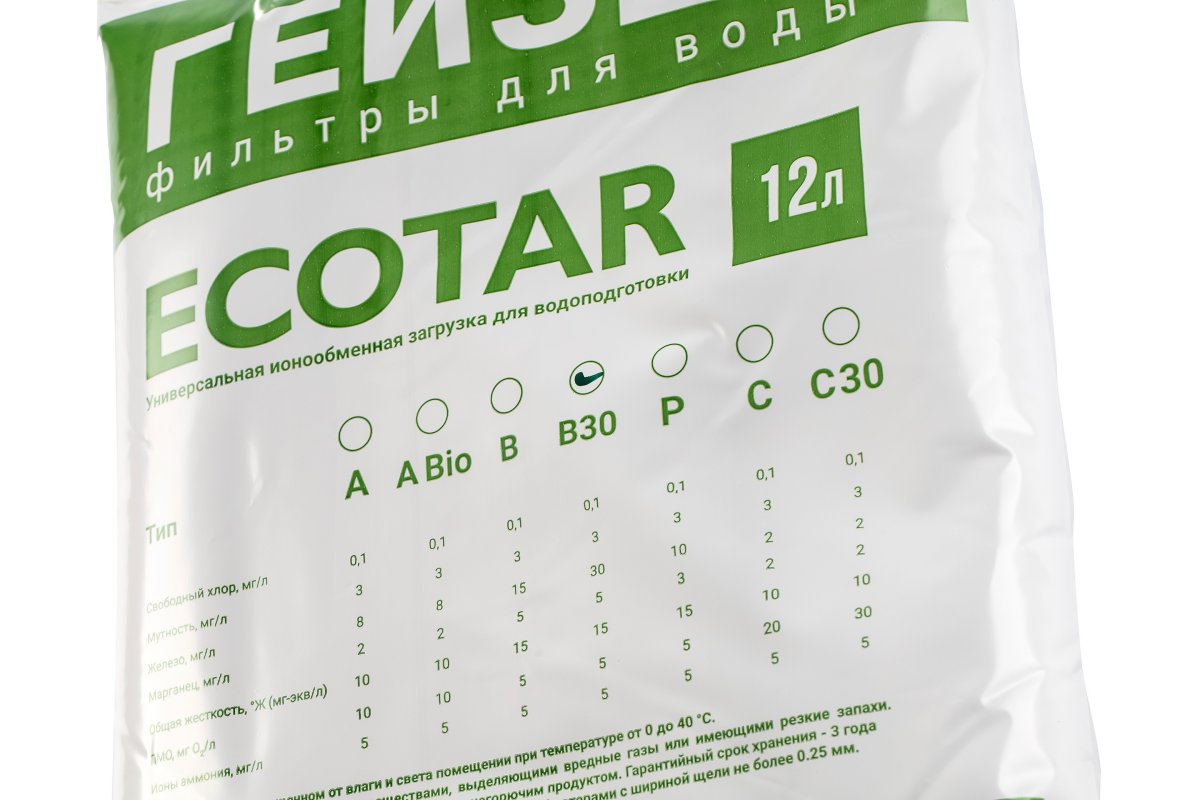 Гейзер Мультикомпонентная загрузка Ecotar B30 (12 л) 40221